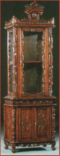 1 Door Baroque Display Cabinet