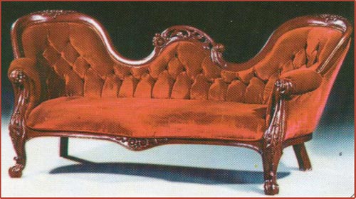 Louis Double Ended Carved Chaise